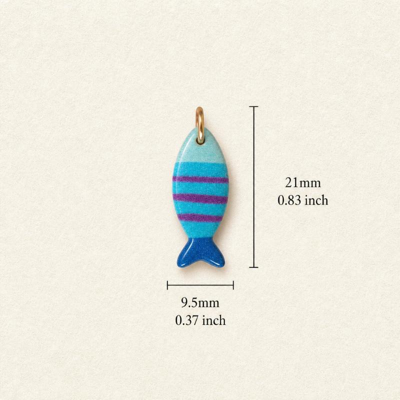 Kawaii Tropical Fish Charms Assorted Vivid Colors Pendants for DIY Earrings Bracelets Necklaces Kids Handcraft Jewelry Making