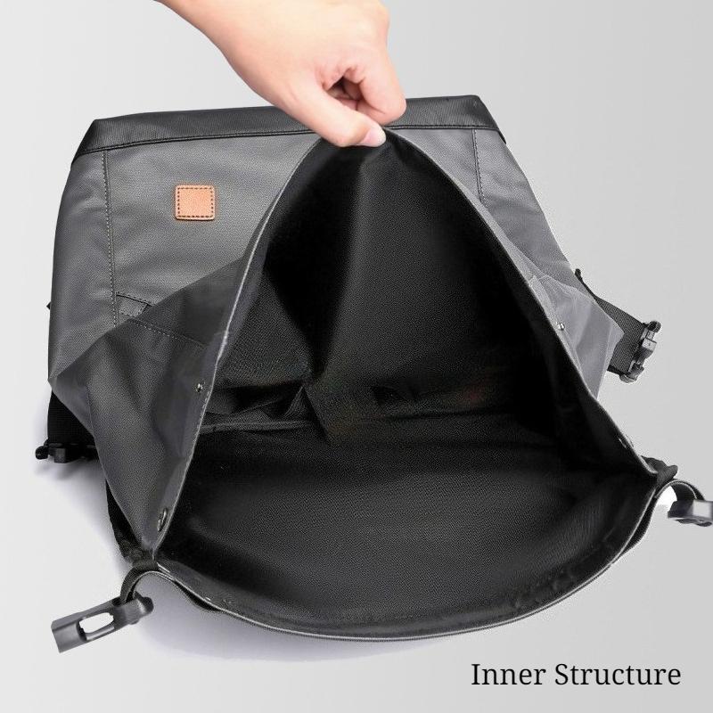 WEIXIER Spring New Fashion Men's Business Backpacks PU Waterproof Wear-resistant Large Capacity Rucksack Top Expandable Travel Computer Bag for Male