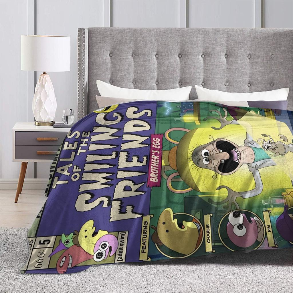 Smiling Friend Games Blankets Quality Warm Soft Throw Blanket Winter Airplane Travel Couch Chair Sofa Bed Funny Bedspread