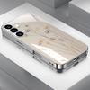 Floral wallpaper pattern tempered glass phone case for Samsung Galaxy S26 S25 S24 S23 S22 S21 S20 fe/plus/ultra anti drop