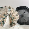 1PC Peacock Feathers Automatic Open/Close Umbrella with Windproof, 8-Rib Sturdy Canopy, Durable Ribs, Fashionable Design,1273a