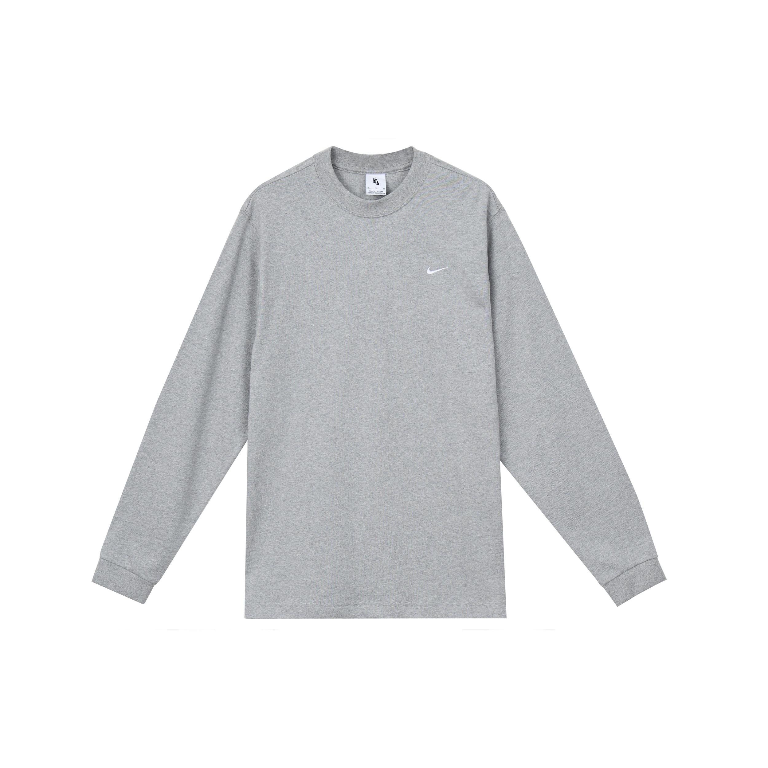 Nike Solo Swoosh Crew Sweatshirt  Light Grey  Men s DX0885-063 L