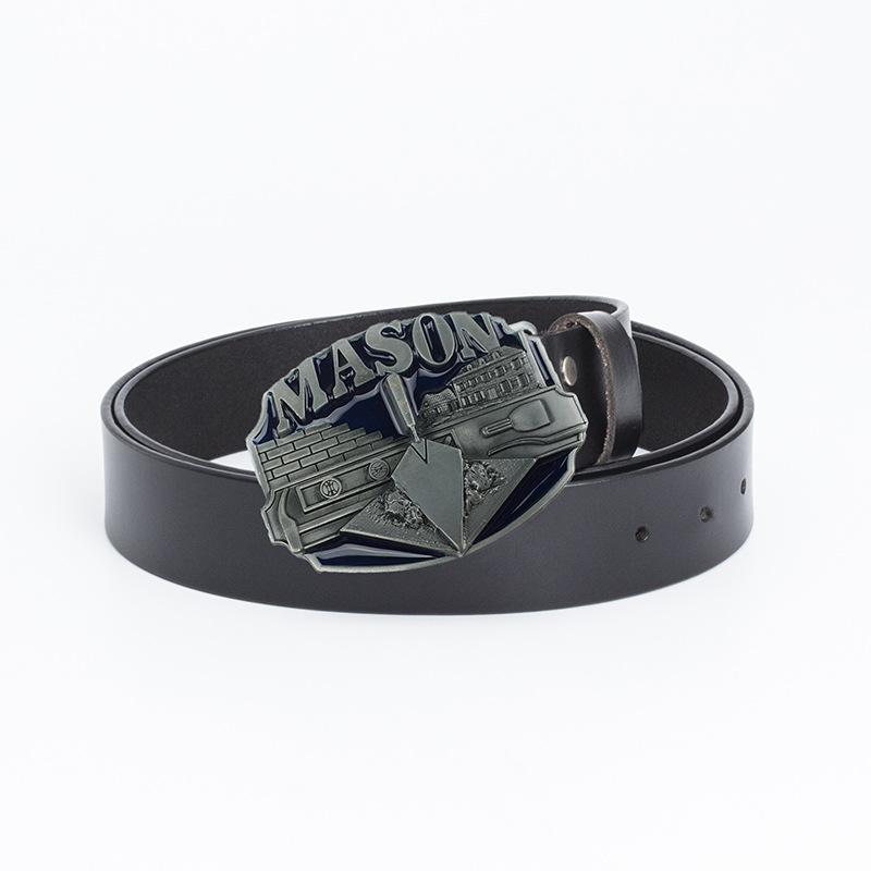 Men's Personalized Belt Fashion Trend Belt Pure Cowhide Belt