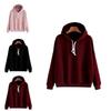 Trendy Men Women Pullover Hoodie Versatile Solid Color Casual Sweatshirt For Everyday Wear