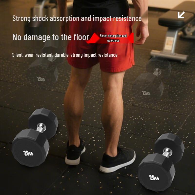 WEISHIDUN 12-Sided Coated Dumbbells