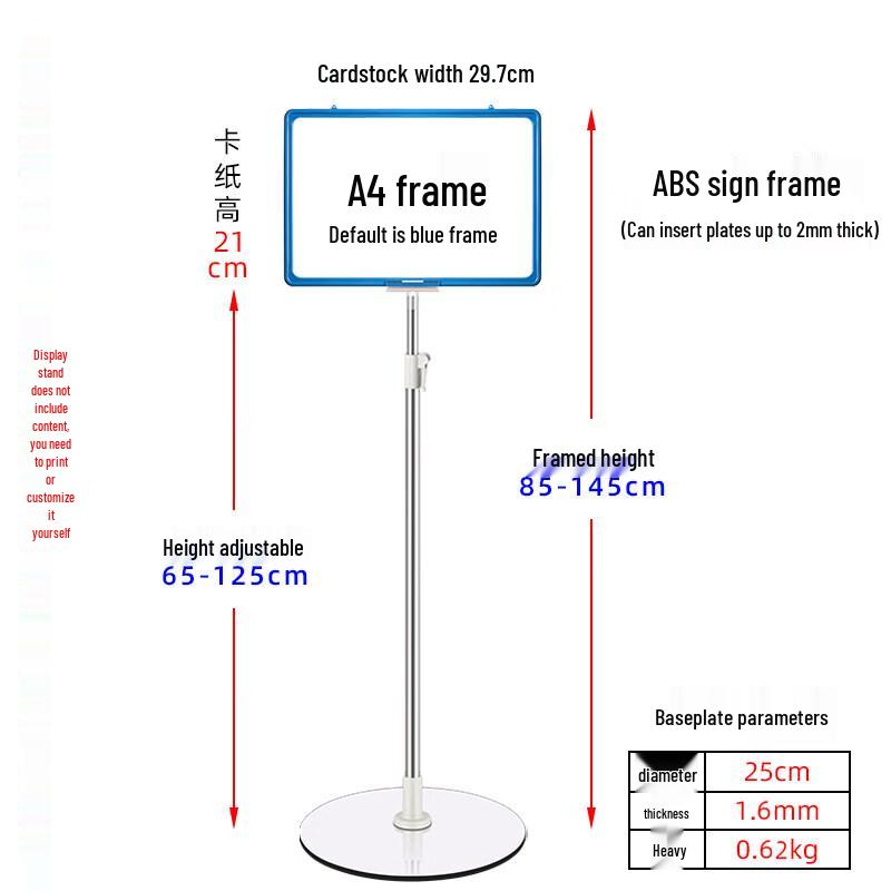 Stainless Steel Floor-Standing Area Display Stand