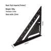 Silver 7-inch Imperial Aluminum Alloy Right Angle Set Square for Woodworking