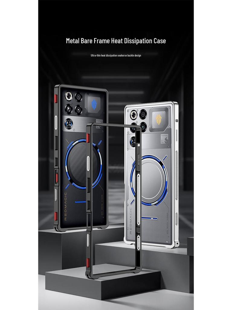 RedMagic 11 Pro Fibbia Metallica Antiurto Dissipazione del Calore Custodia Supercar