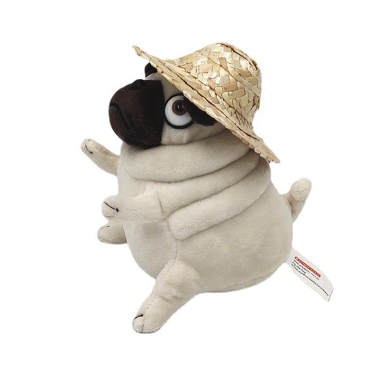 Beautiful Pig The Pug Dog In A Hat Plush Toy