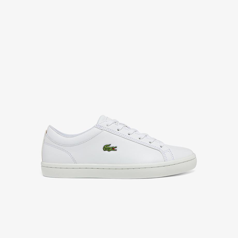 [lacoste] Women s Straightset Leather Sneakers RZ0133W55G001 220