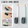 Cleaning Brush Soft Bristled Liquid Shoe Brush Long Handle Brush Clothes Brush Shoe Clothing Board Brush Household Cleaning Tool