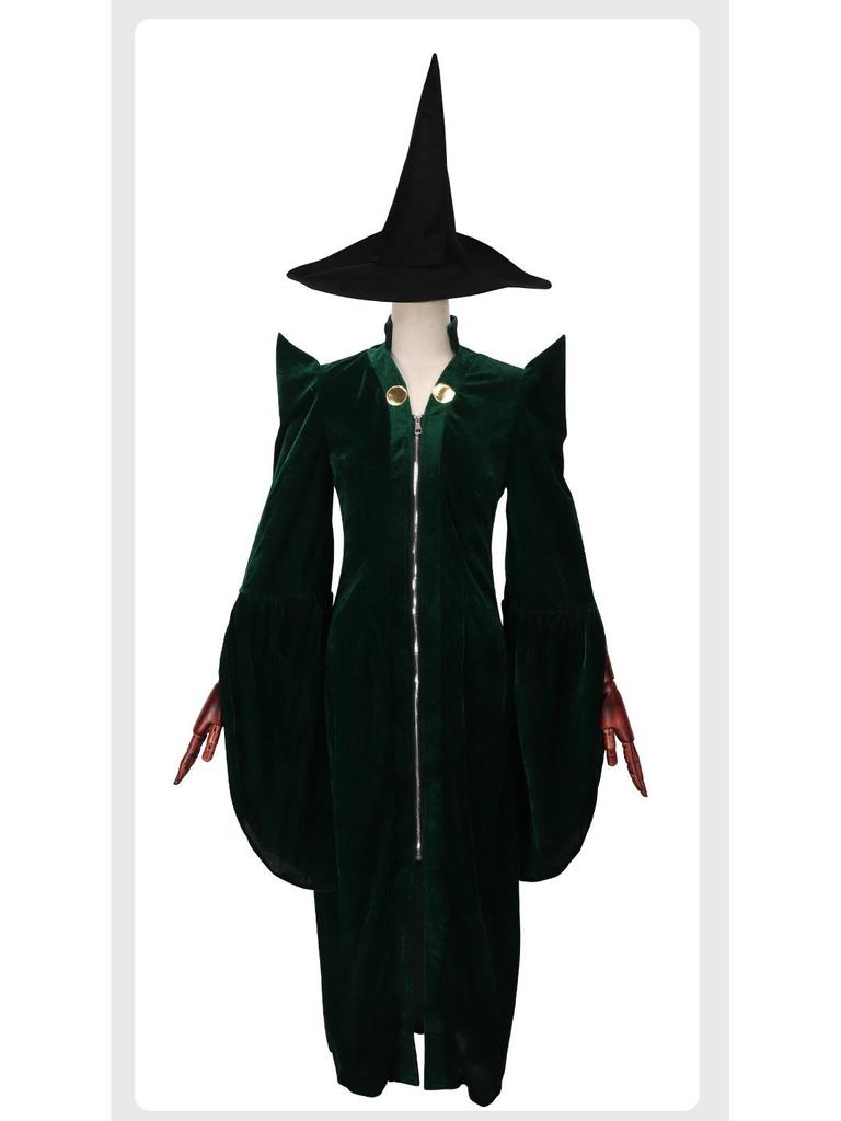 Harry Potter Minerva McGonagall Hogwarts Rektor Cosplay Robe Kostym