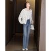 Demana New Chinese Style Jacquard Pleated Coat