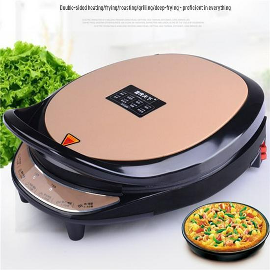 Large Dual-Sided Electric Griddle & Crepe Maker for Home Use