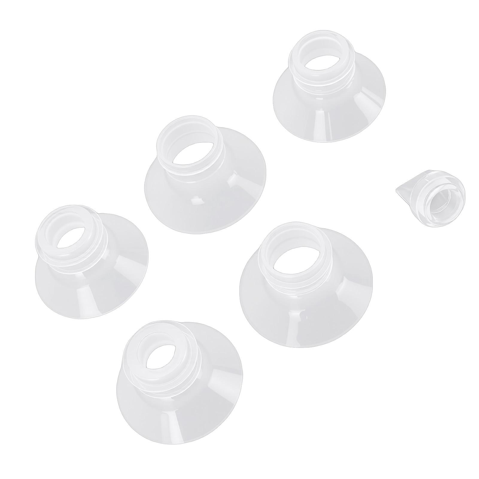 

5 Pcs Duckbill Valves Flange Inserts Kit 13 15 17 19 21mm Pump Parts Replacement for Electric Pumps