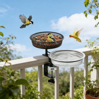 Round Bird Feeder Tray Plastic Bird Bath Water Tray Outdoor Mesh Birdseed Tray Bird Feeder Accessories for Wild Hummingbird Goldfinch Oriole