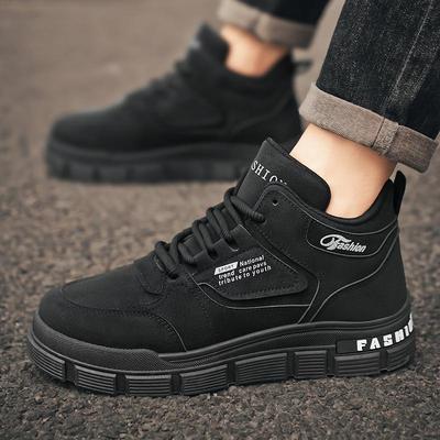 New Fashi Men's Autumn Spring All Match Hightop Walking Boots Winter Hightcut Leather Work Boots