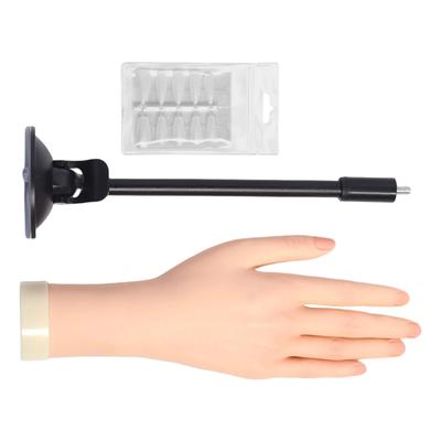 Professional Manicure Training Hand With Detachable Nail Plates And Ergonomic Design For Beginners