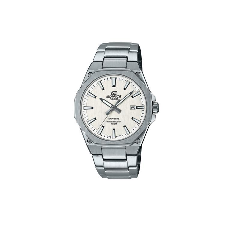 CASIO Men EDIFICE White Watch EFR-S108YD-7A EFR-S108YD-7A Silver Strap