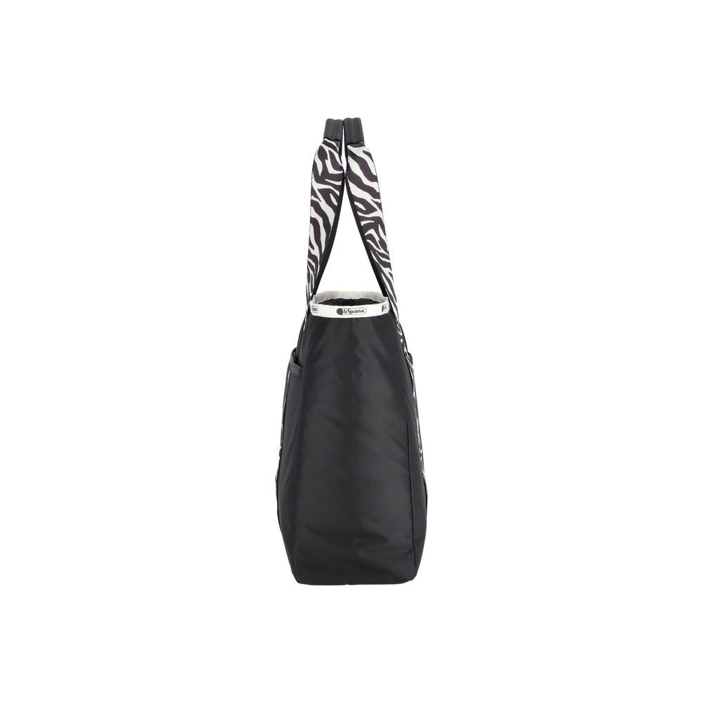 Lesportsac Noir Zebra Classic Zip Tote Bag [1305.Hd09]