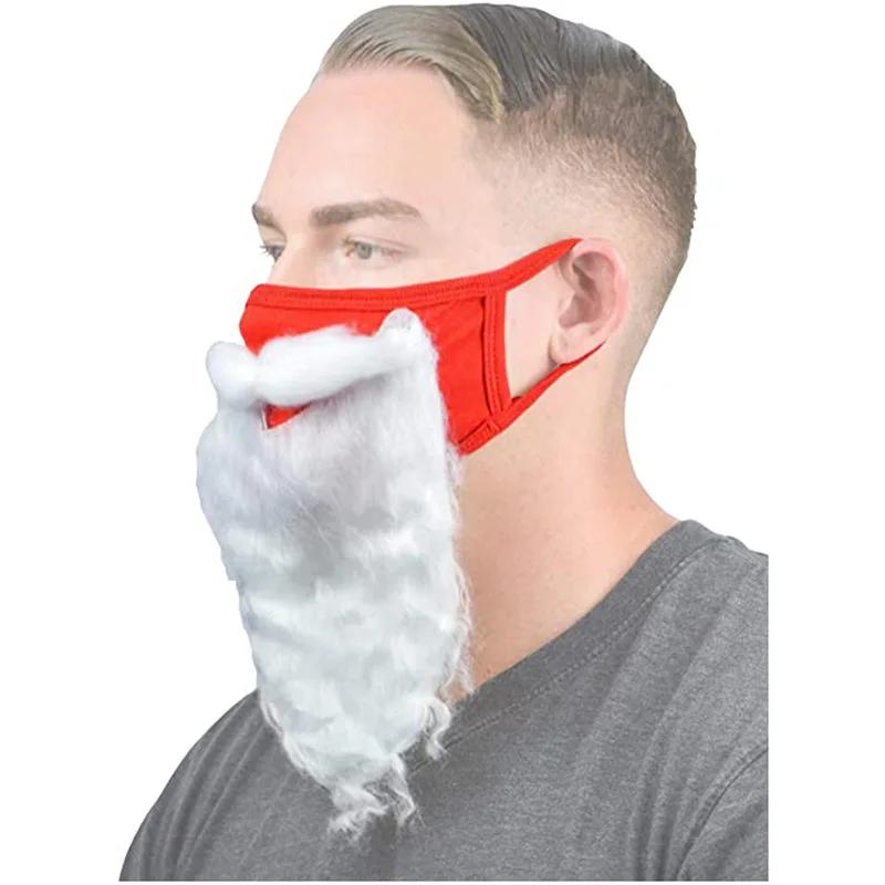 Julenisseskjegg Maskerade Maske Jul Cosplay Festlige Rekvisitter Kostyme Høytidsfest Masker Morsomme Utkledningstilbehør