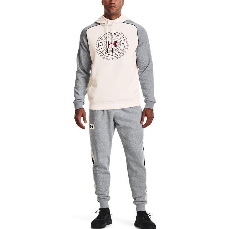 Under Armour Rival Sweatshirts Men's White Hooded Moderate Regular 1373831-112