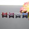 Pet Barrettes Rhinestone Inlaid Pet Grooming Anti-fade Novelty Dogs Bone Hair Clips for Long-haired Dog