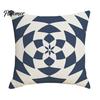 Relaxed Texture Pillowcase Geometric Pillow Cover, Washed Linen Look Throw Case with Hidden Nordic Zipper, Minimalist Cushion Cover for Sofa,