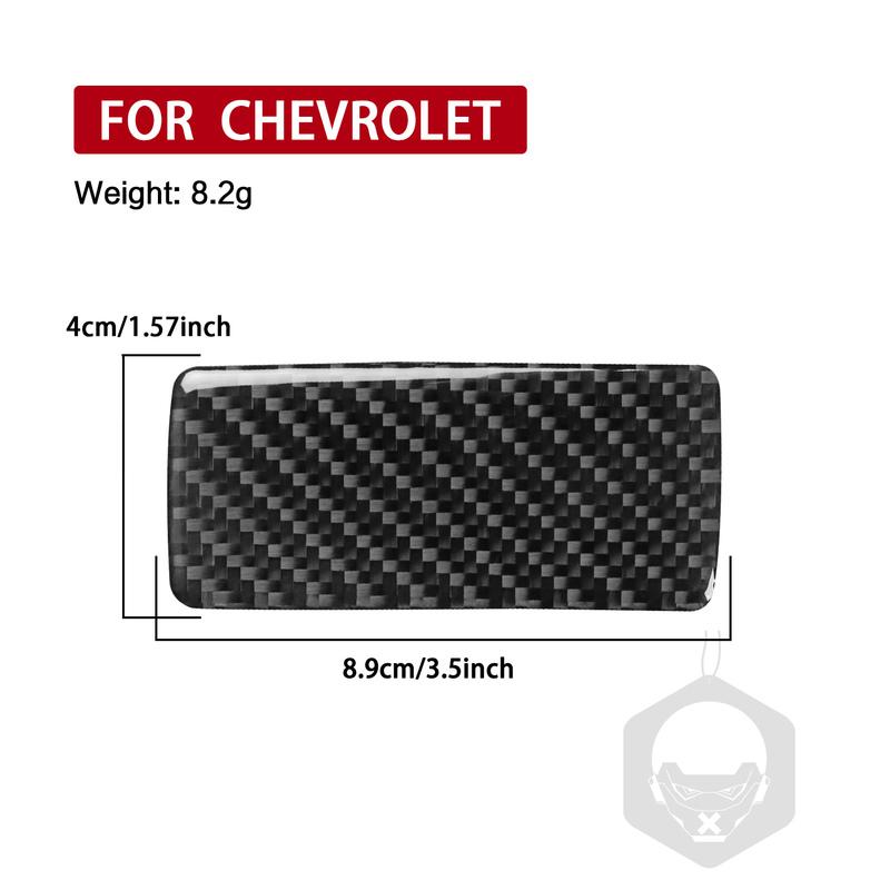 For Chevrolet Traverse RS LT 2018- Real Carbon Fiber Sticker Co-driver Storage Switch Panel Car Accessories Decorative