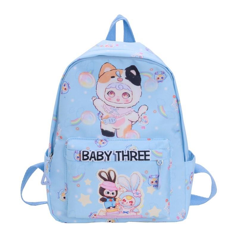 Large Capacity Primary School Schoolbag Cartoon Cute Foreign Style Printing Boys And Girls Backpack Children'S Backpack