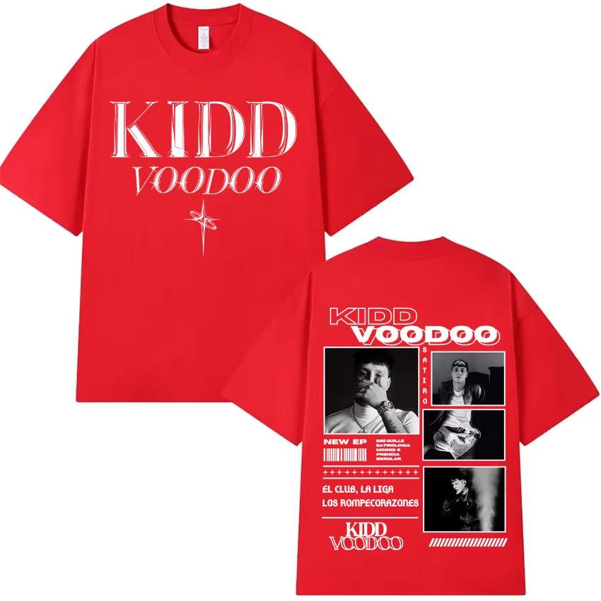 

Rapper Kidd Voodoo Satiro Tour Harajuku Graphics 2026 Spring summer Tshirt Men Short Sleeve pure Cotton Casual Tops 4XL