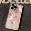 Transparente stoßfeste Handyhülle mit Schmetterlingsmotiv für iPhone 16e 11 12 13 14 15 16 Pro Max XS X XR 7 8 16 Plus Weiche Hülle