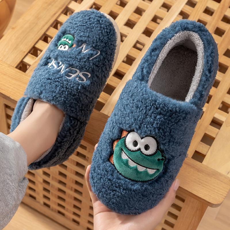 

Милые хлопковые тапочки женские зимние домашние теплые для улицы флисовый мешок и обувь для послеродового периода осень-зима 44-45 [Suitable for sizes 43-44]