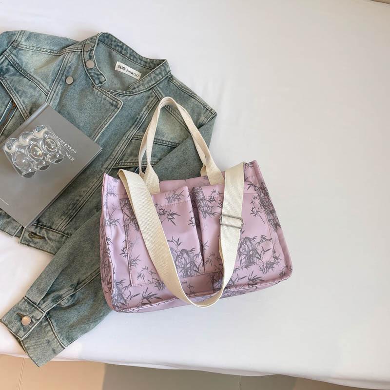 

Large capacity, beautiful and simple summer new portable tote bag fashion and leisure commuter shoulder messenger bag women фиолетовый