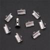 Bandenden Crimp-Clips Antikstil Zubehör für die Schmuckherstellung 8 Größen 4 Farben