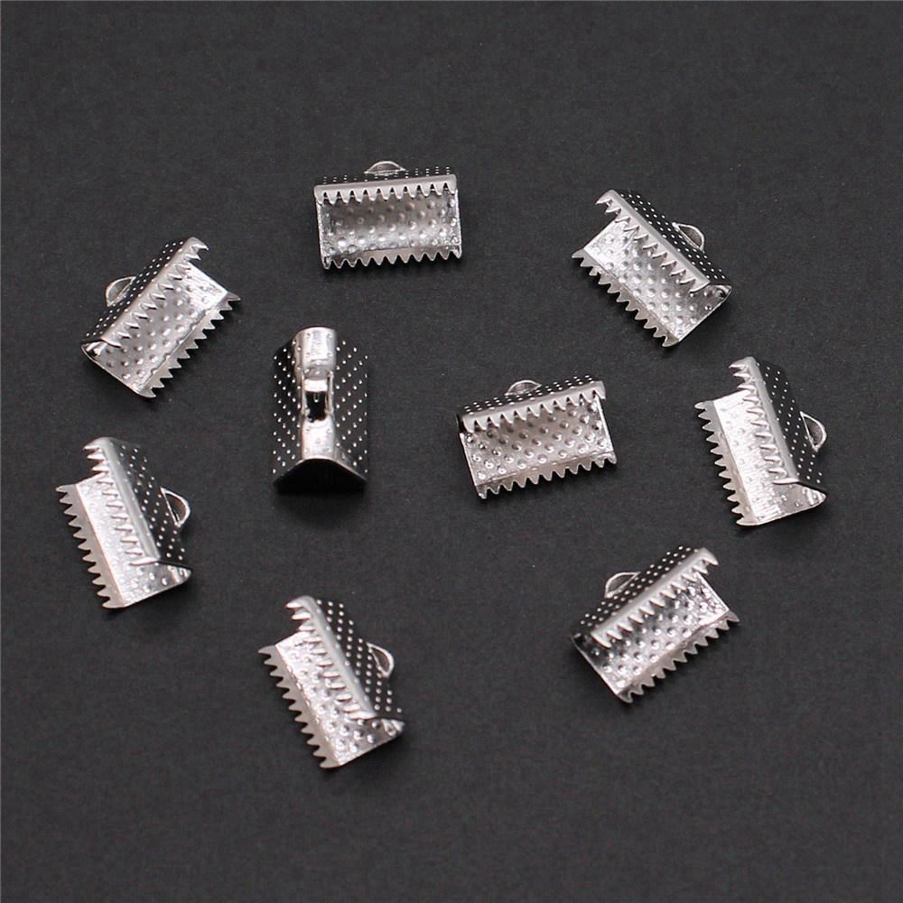 Bandenden Crimp-Clips Antikstil Zubehör für die Schmuckherstellung 8 Größen 4 Farben