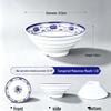 Blue and White Melamine Porcelain Bowl - Retro Restaurant Style for Noodles, Soup, or Ramen