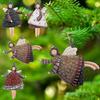 WTEMPO Christmas Dancing Angel Decor Doll Pendants Christmas Tree Hanging Ornaments Indoor & Outdoor Holiday Decoration Christmas Party Decoration