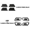 8x Inner Door Bowl Decor Cover Trim for Jeep Grand Cherokee 2011-20 Carbon Fiber