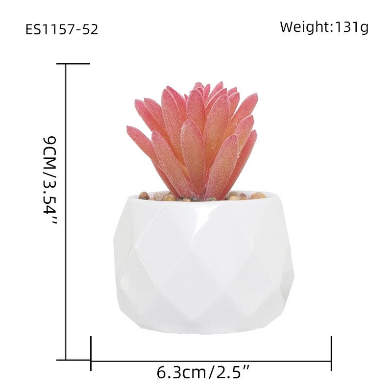 

Офисное комнатное растение, искусственный суккулент, керамический горшок, мини-розовый суккулент, ромбовидная чашка, комнатное растение, второе волокно, устойчивое к падению, комнатное растение
