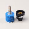1Set 3590S Precision Multiturn Potentiometer Kit - 10 Ring Adjustable Resistor + Rotary Knob & Counting Dial