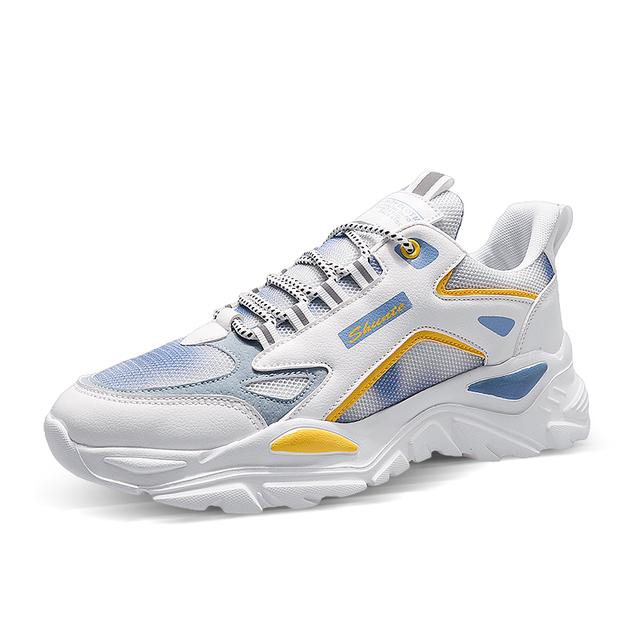 

Сетчатая низкая летняя универсальная мужская дышащая спортивная обувь для фитнеса, нескользящая мягкая подошва, износостойкая мужская обувь для ходьбы 44 синий