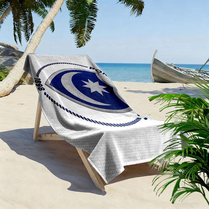 Portsmouth FC Art Print Beach Towel, Large Soft Quick Dry Towel for Beach Camping Swimming