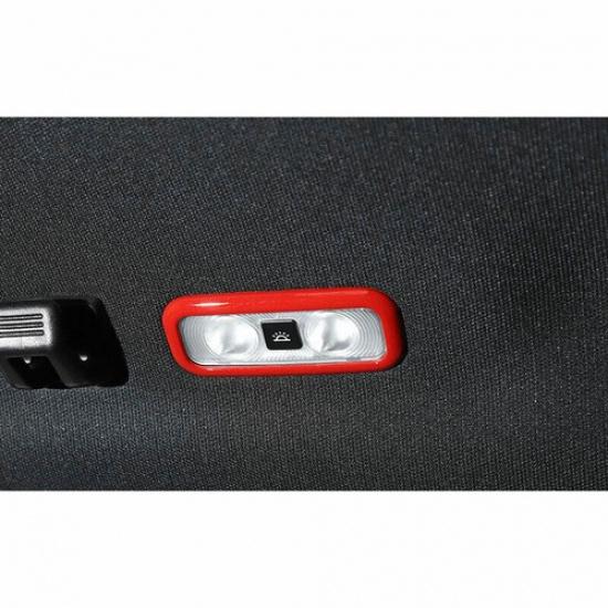 Car Rear Reading Lamp Switch Cover Trim 1PCS For Ford F-150 2015- Bright Red