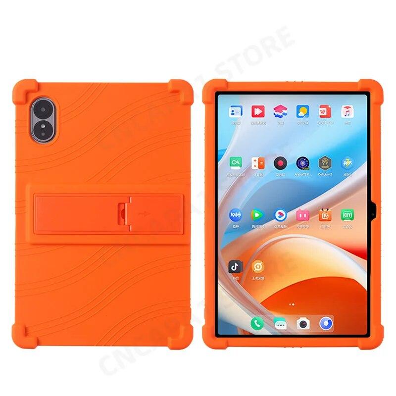 4 Thicken Cornors Silicon Cover with Kickstand For Alldocube iPlay 60 Lite 2024 Case 10.95" Tablet PC Shockproof Protector Funda