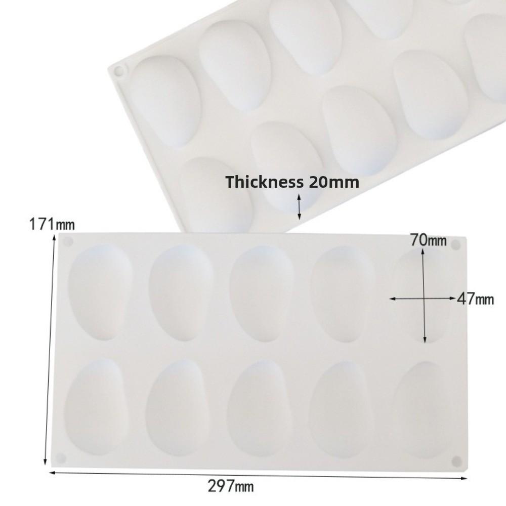 Durable 10-Cavity Silicone Mango Mold Reusable DIY 3D Mango Mold Heat-Resistant Easy To Clean Fruit Molds Jelly Candy