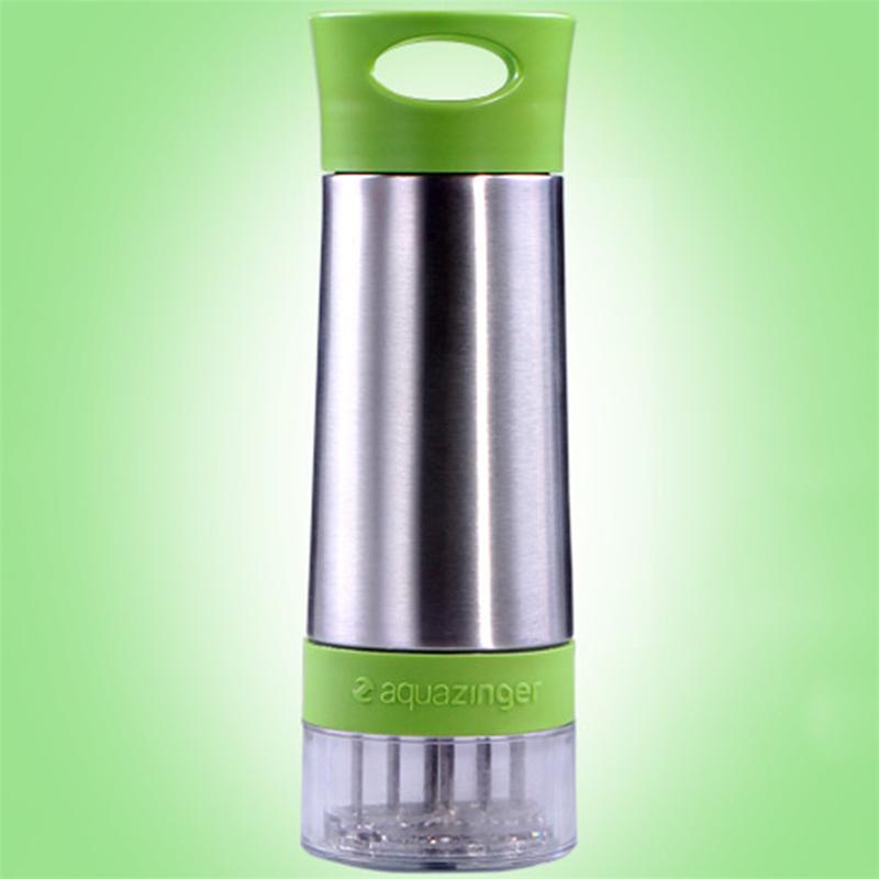 Aqua Zinger Flavor Infuser Flavored Water Bottle With Stainless Steel Design For Healthy Hydration