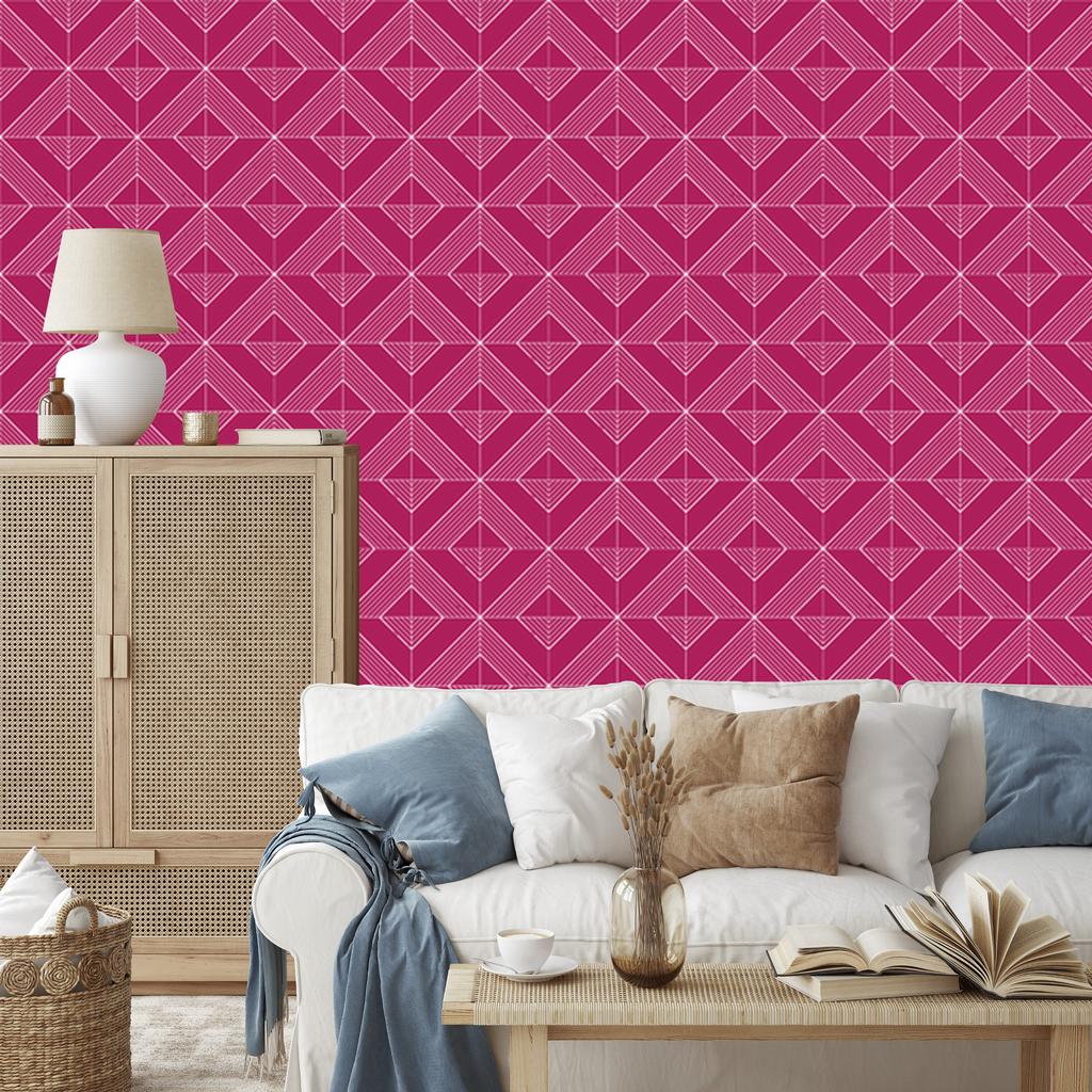 Geometric purple rhombus wallpaper, purple background 50x1000