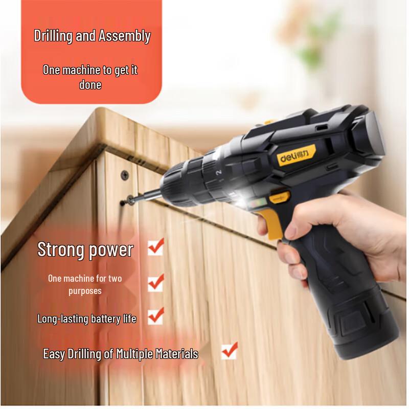Deli 12V Cordless Drill/Screwdriver