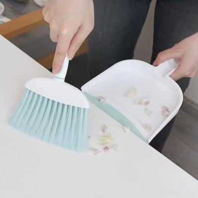 Handheld Cleaning Brush Set Flexible Handheld Sweeping Brush Mini Broom Dustpan Set  Home Cleaning